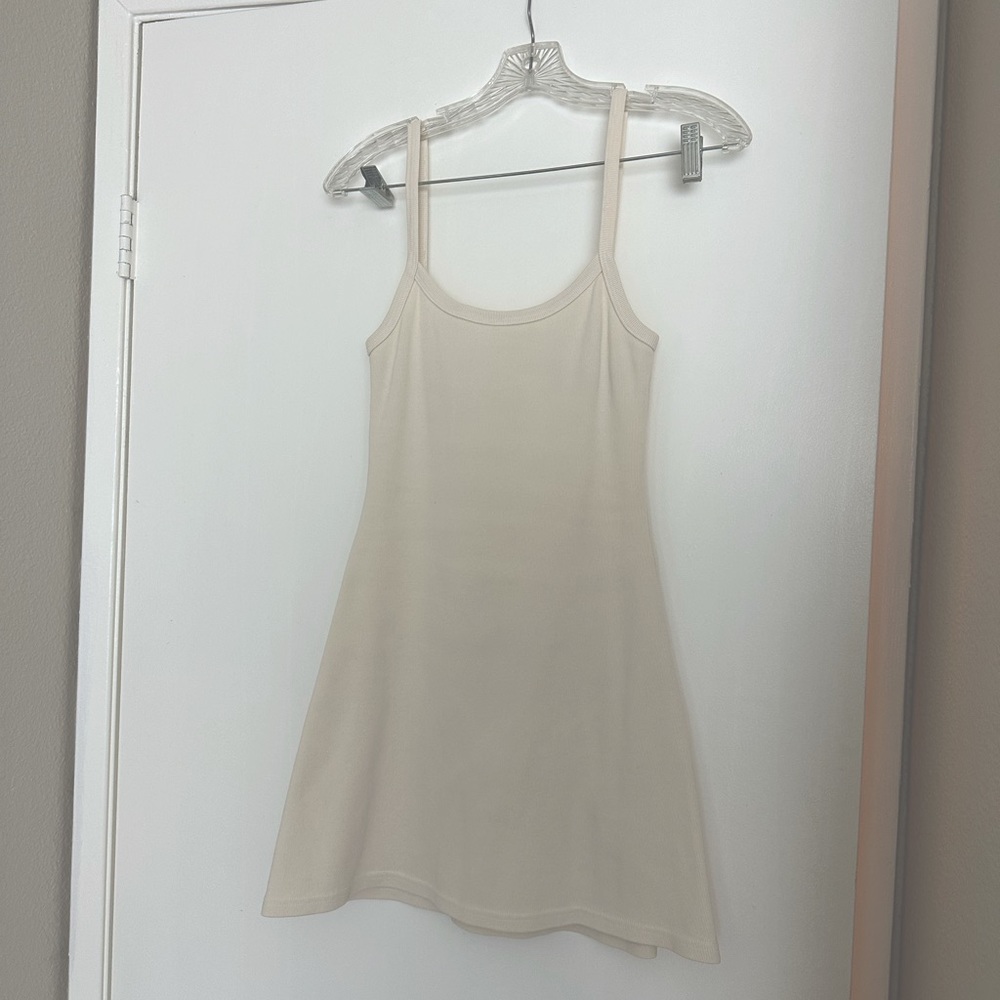 Los Angeles Apparel heavy rib spaghetti mini dress